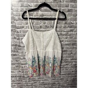 Torrid Gauze Crochet Babydoll Cami